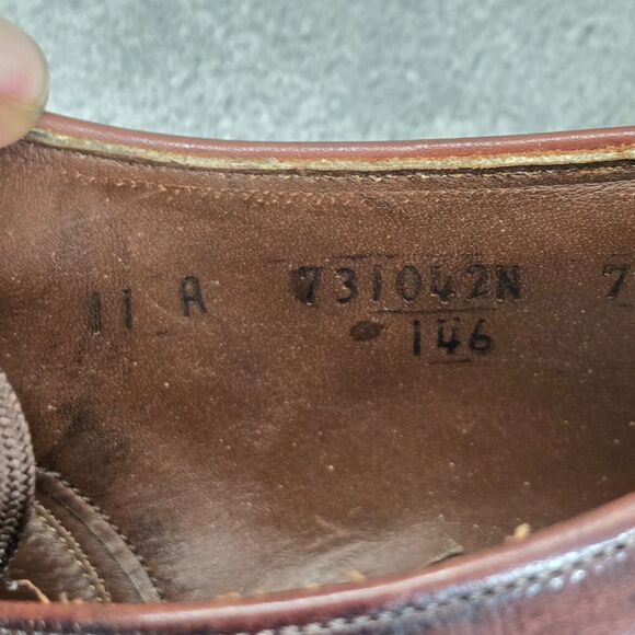 Cordwainer Wright Men's Arch Preserver Shoes Brown Oxford Leather SIze 11 - Picture 8 of 13